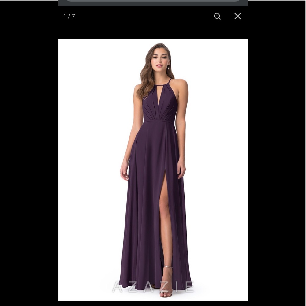 Azazie Evalleen dress in Plum